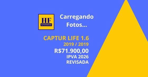 RENAULT CAPTUR 1.6 16V SCE FLEX LIFE X-TRONIC RENAULT CAPTUR 1.6 16V SCE FLEX LIFE X-TRONIC